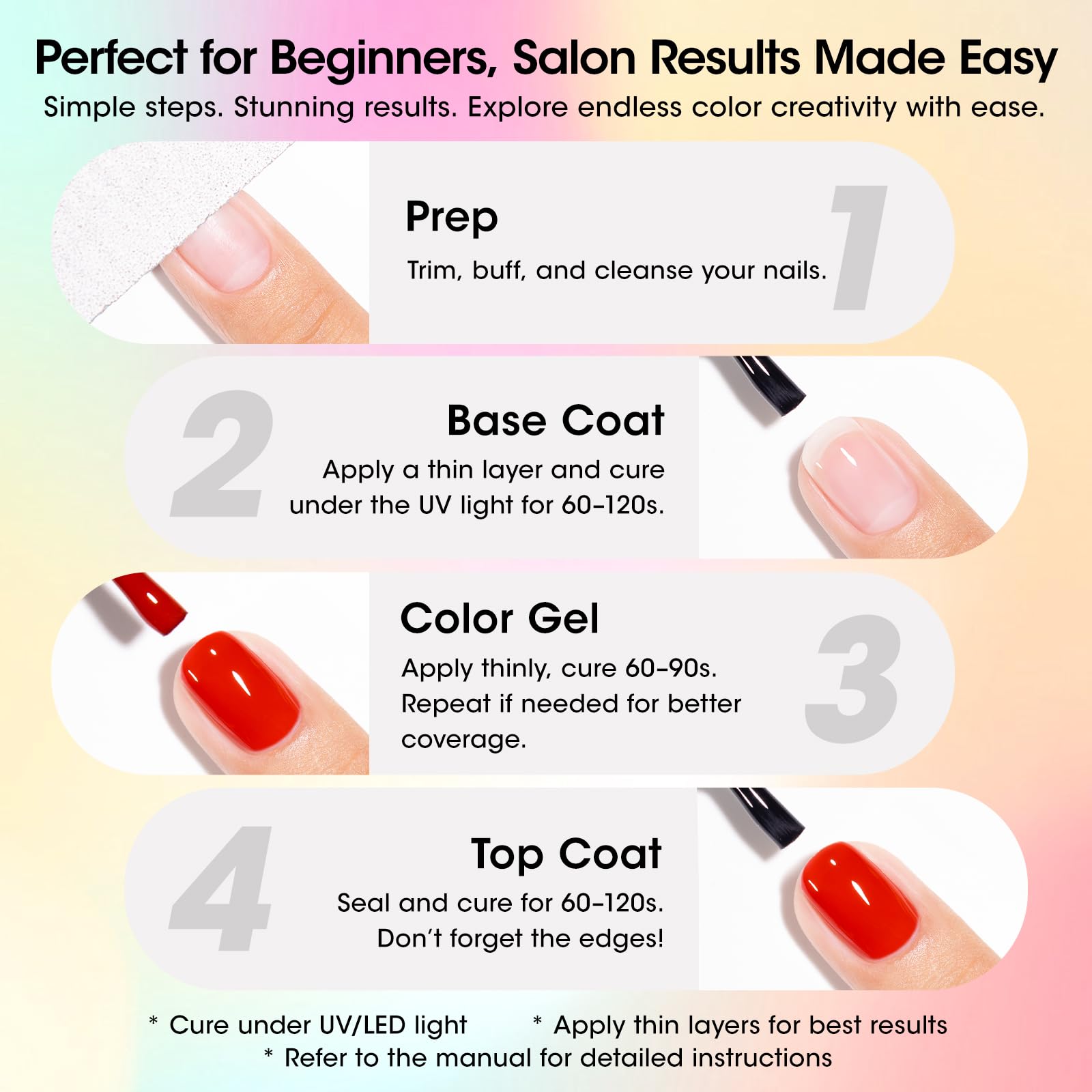 GELLEN nail kit ideal gift for women and girls.