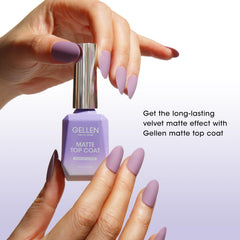GELLEN glitter top coat bottle adds rainbow sparkle for glam