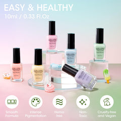 GELLEN home salon setup showcasing DIY manicure at home.