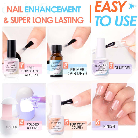 Gellen mini UV nail lamp enables fast curing on the go.