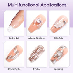 GELLEN nail bond glue for press-on tips and acrylics with smooth adhesion.