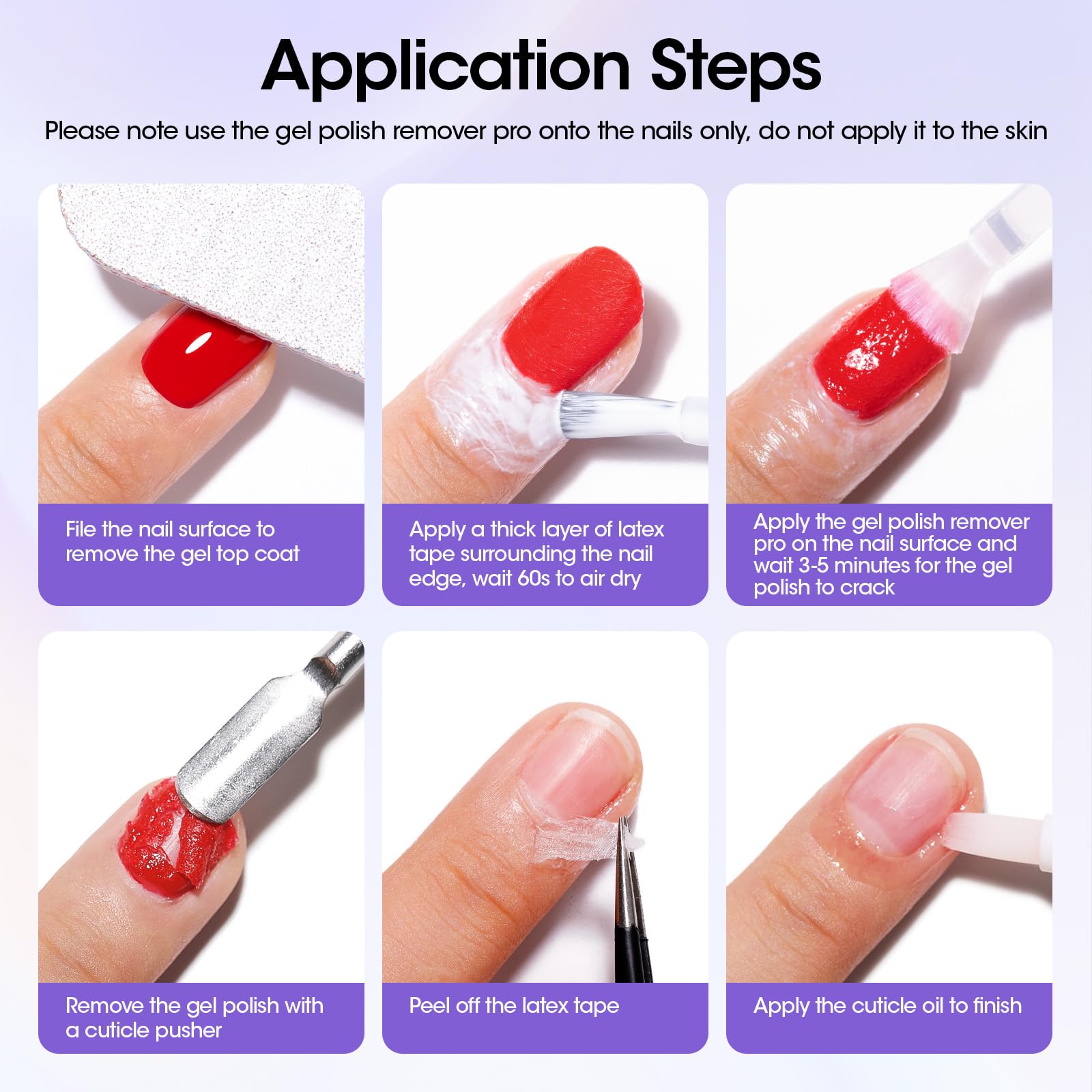 Gellen Nail File included for shaping and prep