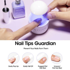 GELLEN glue curing under UV/LED lamp for long wear