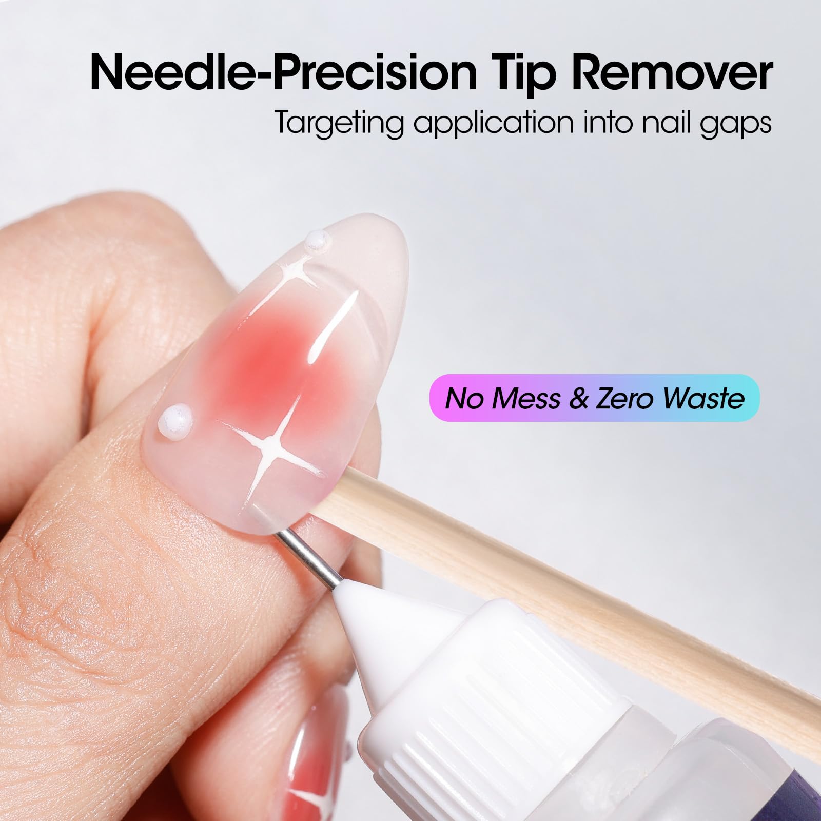 Gellen acetone-free nail remover with odor-free formula for gentle glue removal.