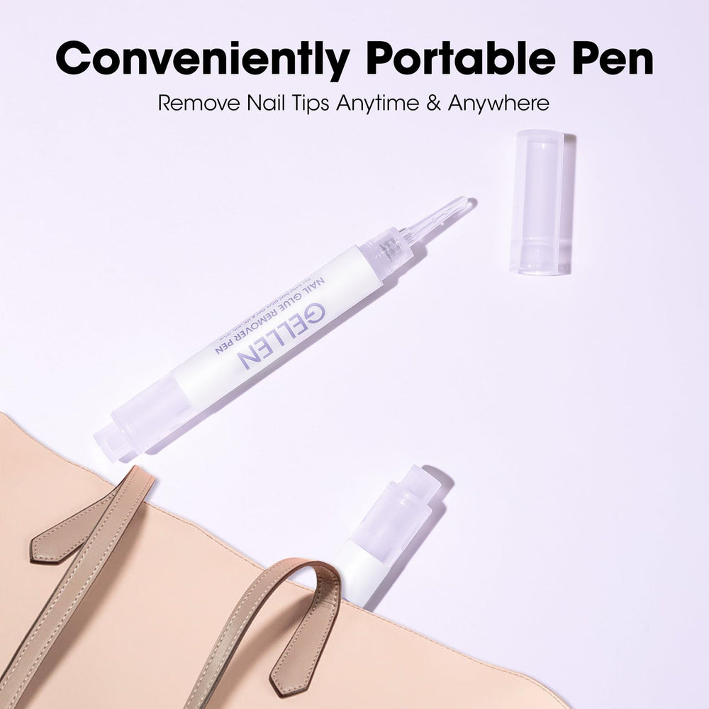 Easy-step usage with Gellen remover pen for clean results.