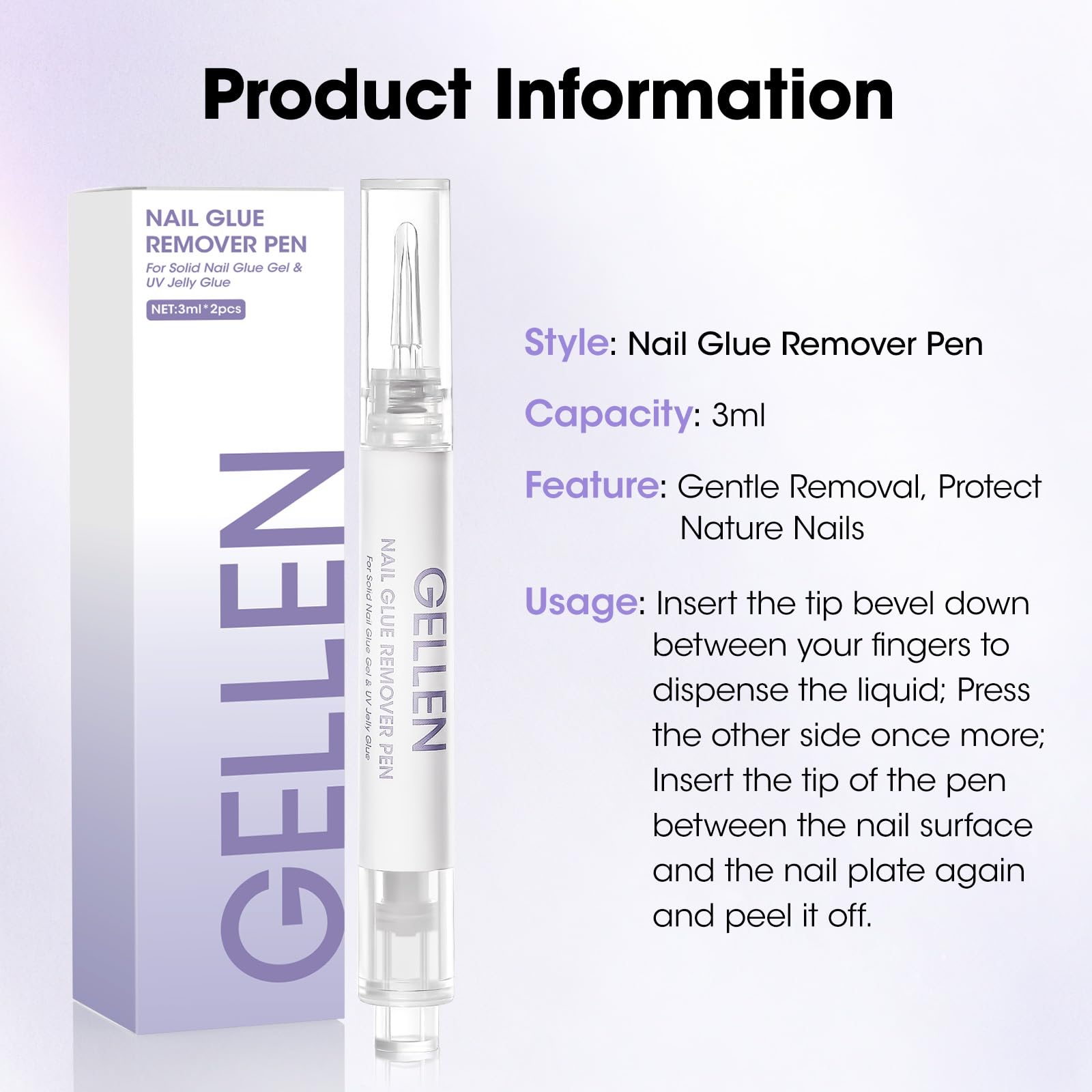 Portable nail care tool by Gellen for on-the-go use.