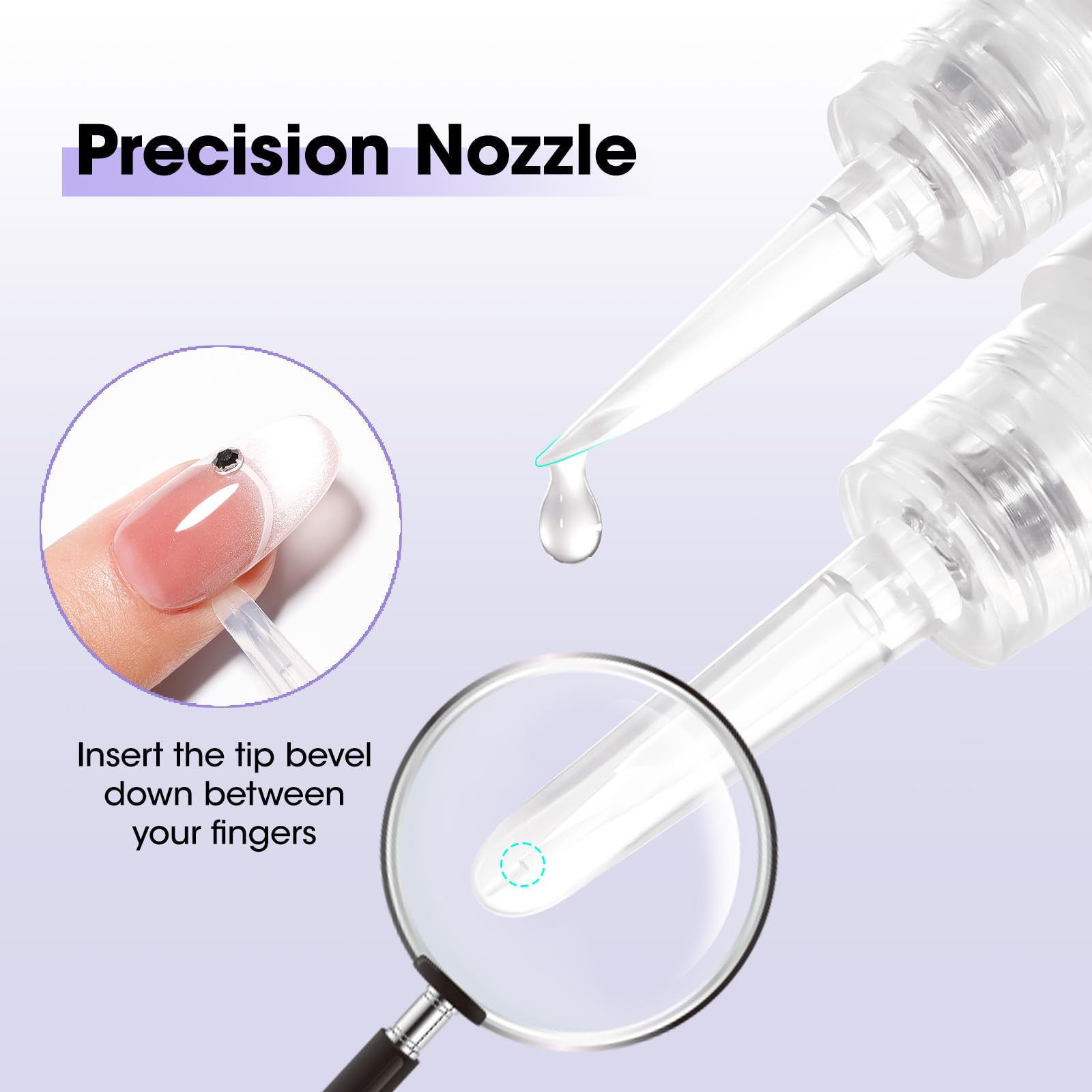 Gellen UV glue remover pen for solid gel nails and tips.