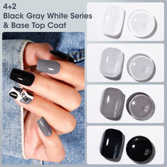 GELLEN gray-light nail polish for subtle, modern nails with chip-resistant finish