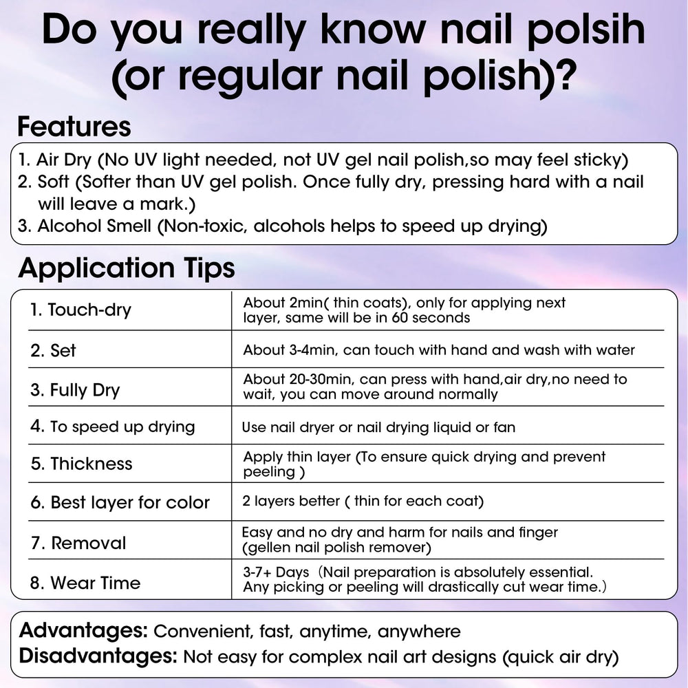 GELLEN Nails look smoother and more even after ridge filling.