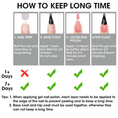 GELLEN negative-space nail art base shades for stylish designs