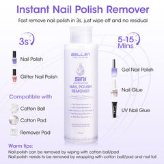 GELLEN odor-minimizing remover is suitable for sensitive nails and skin.