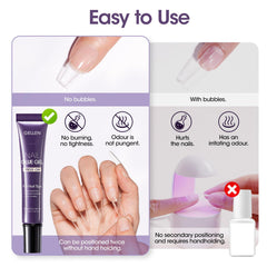 GELLEN safe and odorless gel glue for comfortable at-home use.