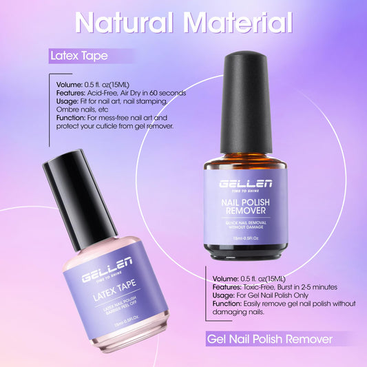 GELLEN pink liquid latex tape protecting skin during removal.