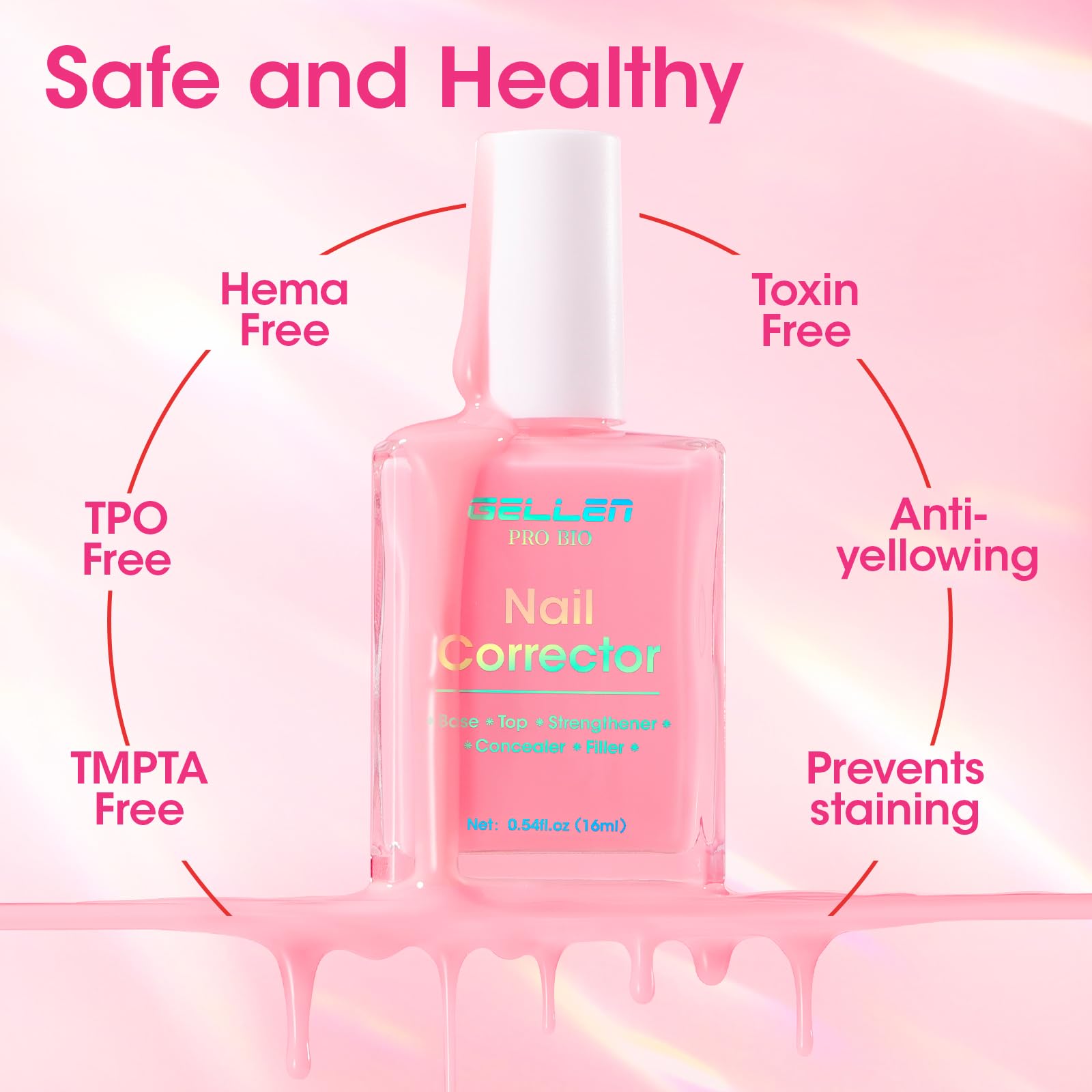 GELLEN PRO BIO close-up of nail ridge smoothing