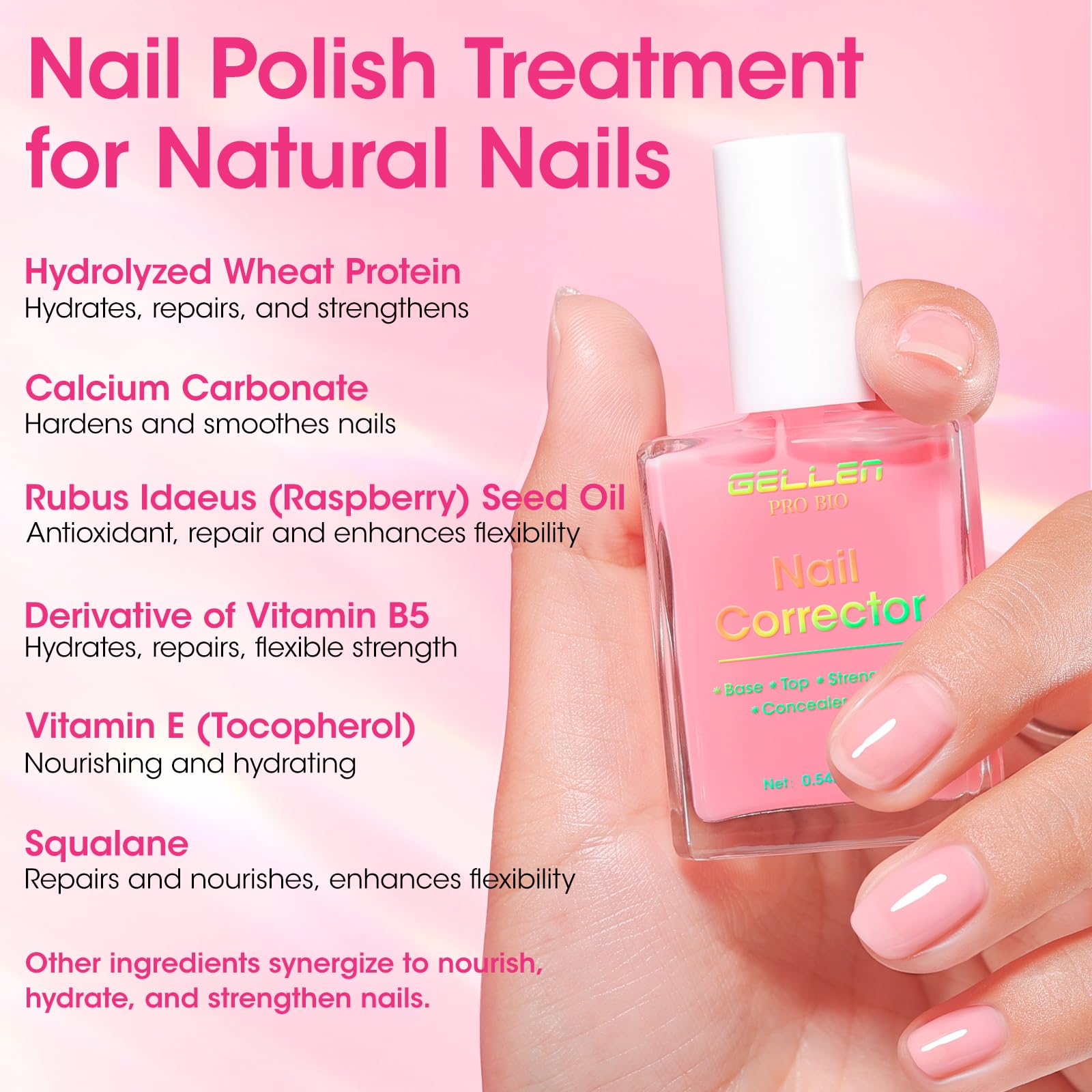 GELLEN PRO BIO nails before and after application