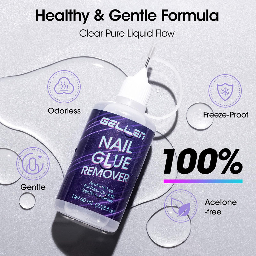 Gellen removal stick helps lift and create a gap during glue removal.