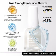 GELLEN sheer milky white tint enhances natural nail color.