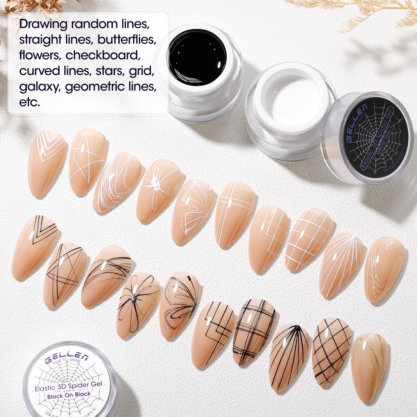 Acrylic sticks included for easy pattern drawing.