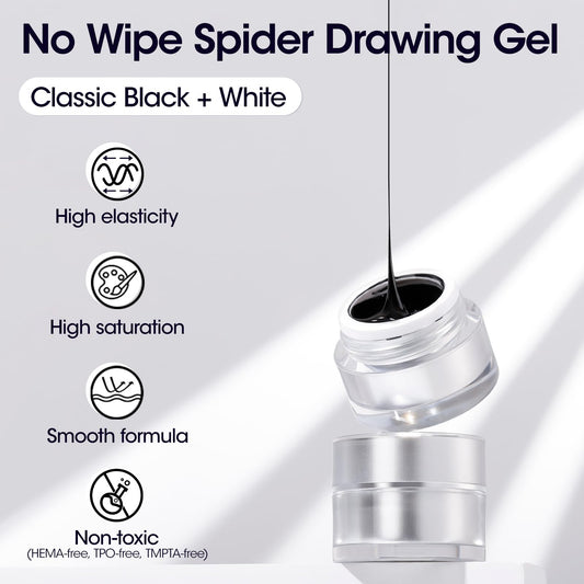 GELLEN Spider Gel elastic formula enables precise one-stroke line work.