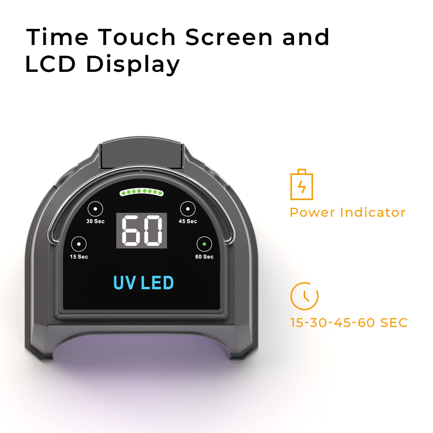 Gelpal auto-sensor UV LED operation with hands-in start.