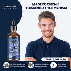 Gemächl ich Zu Hause minoxidil dropper for precise scalp application.