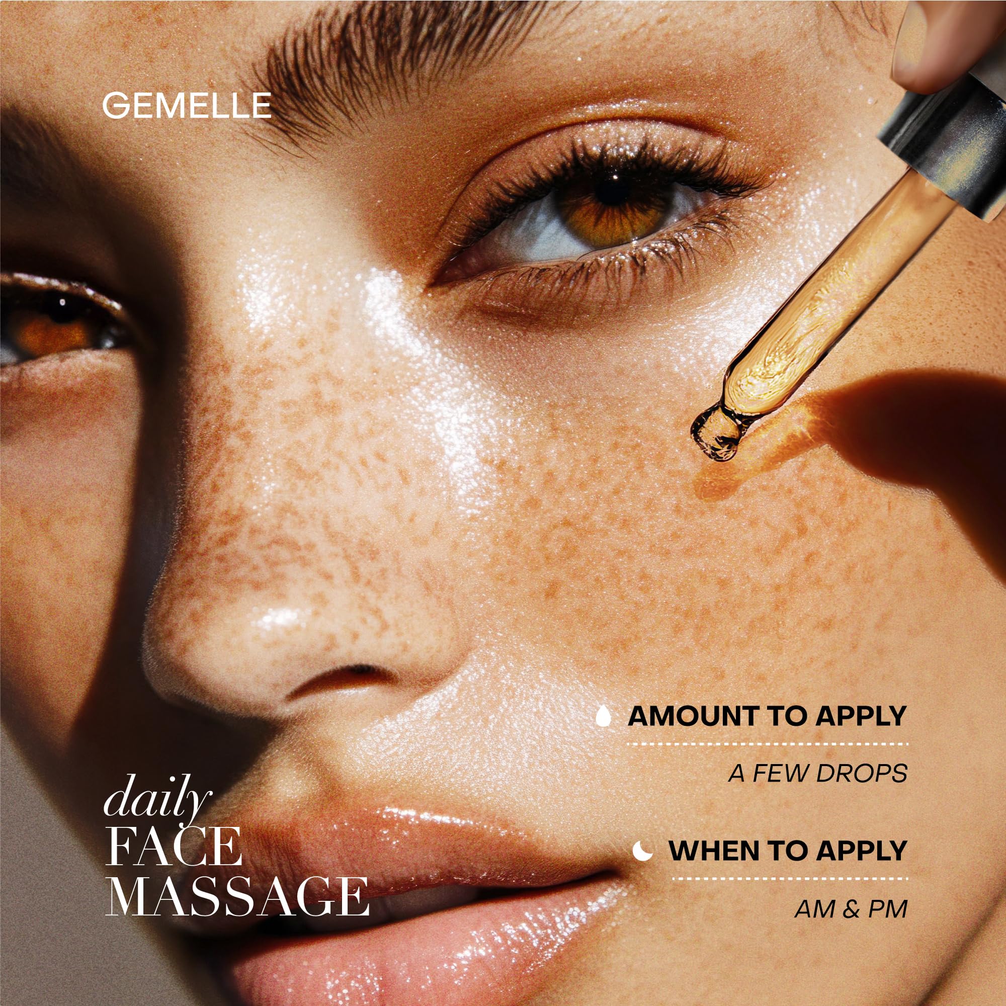 Gemelle Lymphatic Face Oil with vitamin-rich bakuchiol and sea buckthorn.