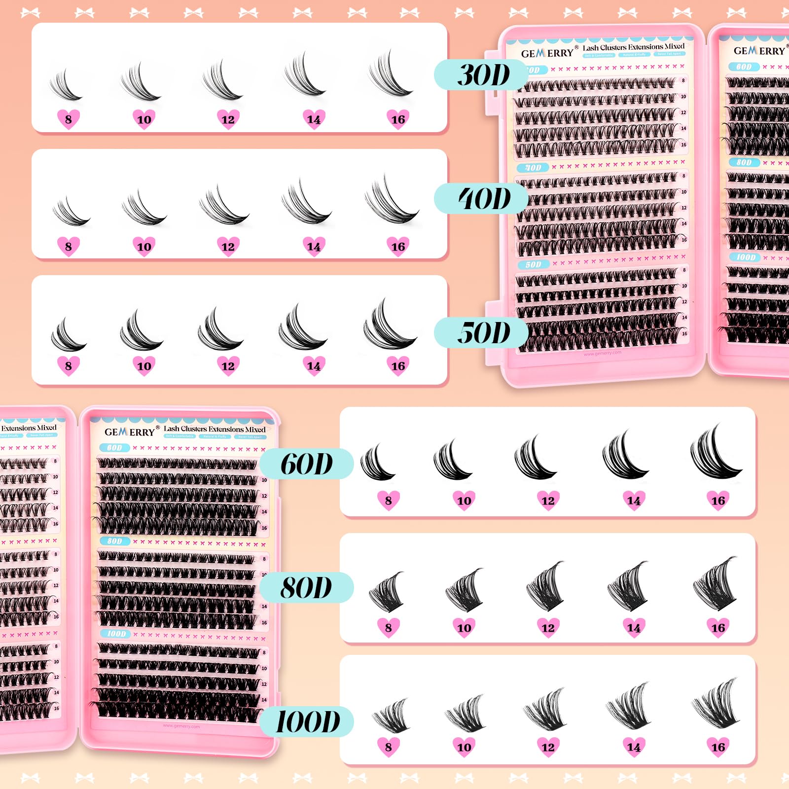 Gemerry 60D curl clusters deliver moderate drama for events.