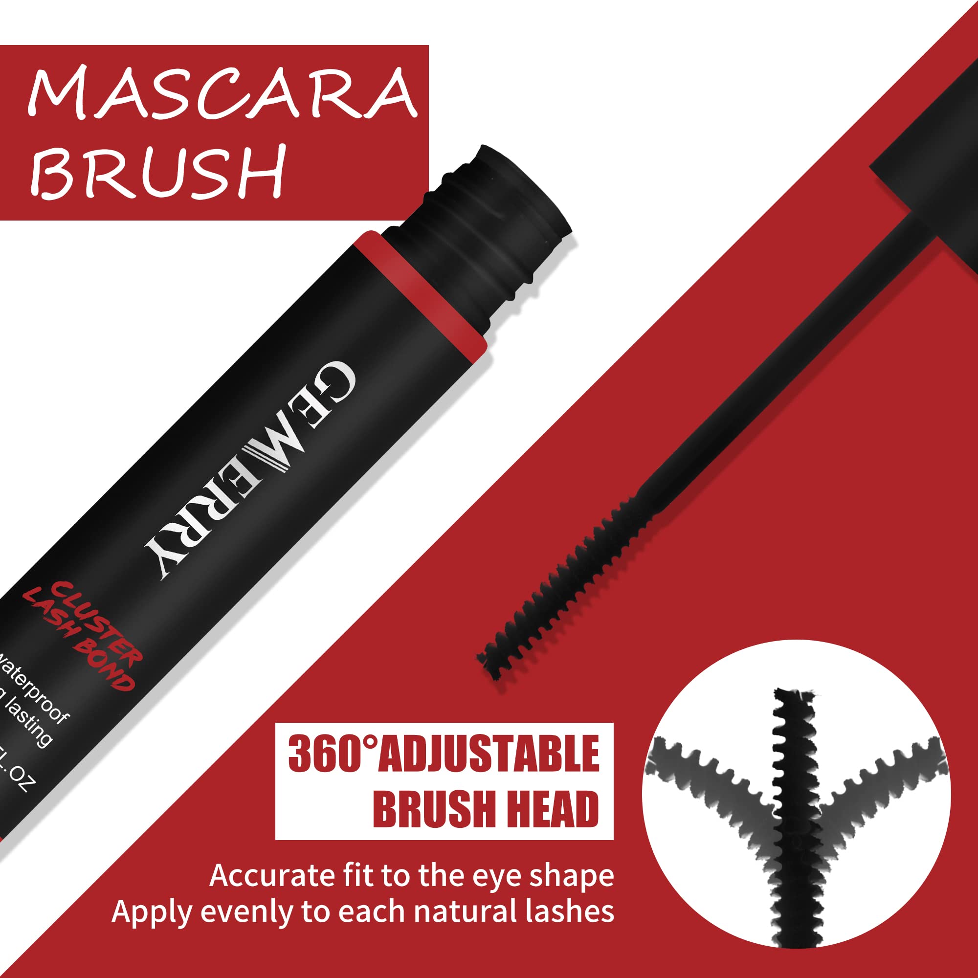 GEMERRY Lash Bond with clusters ready for secure lash sets.