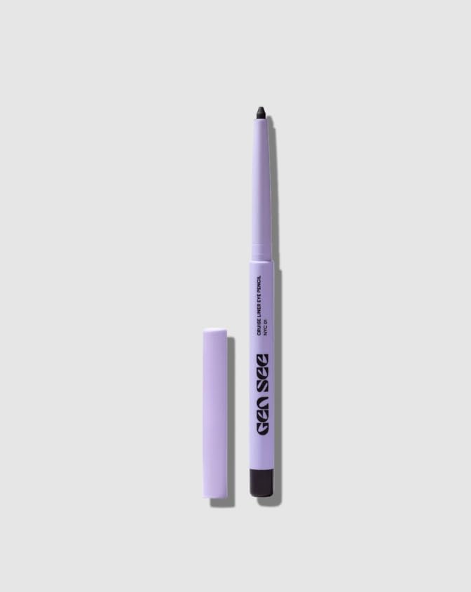 Gen See Cruise Liner Eye Pencil NYC matte jet black for precise, dramatic lines.