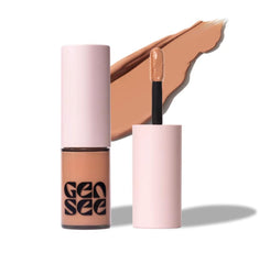 Gen See Melon Mixed Media Matte Eyeshadow for long-wear, bold lid color.
