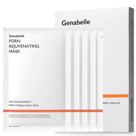 Genabelle PDRN rejuvenating mask sheet delivers intense hydration for a refreshed complexion.