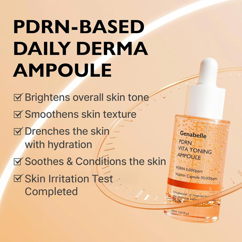 Genabelle PDRN Vita ampoule dropper releasing serum.