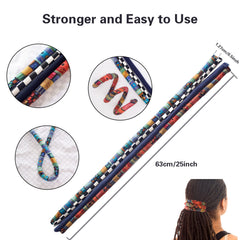 General Bendable Loc Band shapes into buns and ponytails easily.