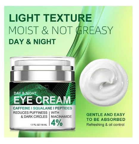 Generic Caffeine Eye Cream hydrates the epidermis with collagen peptides for lasting moisture