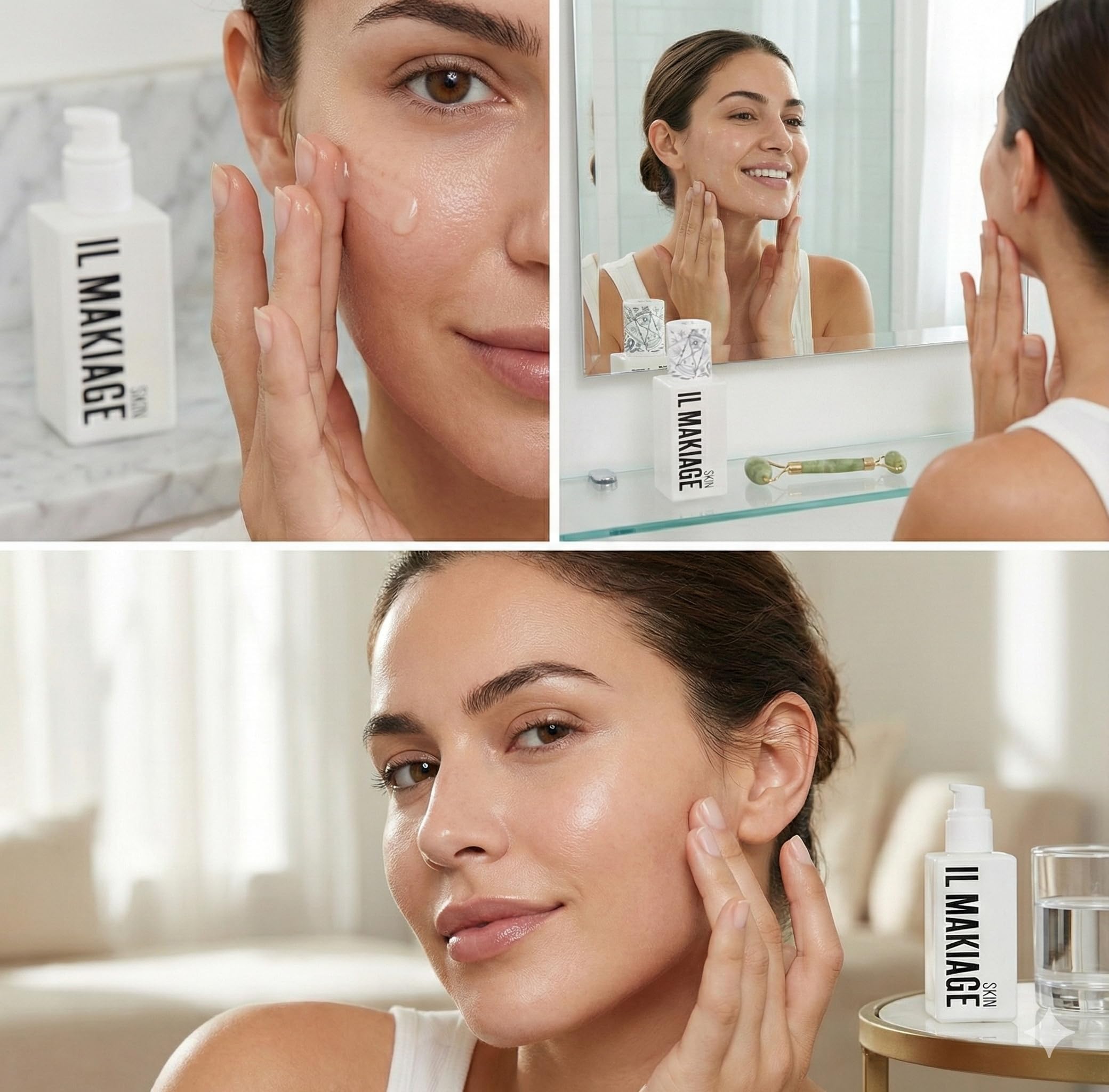 Clean label on bottle highlighting paraben-free and sulfate-free formulation.