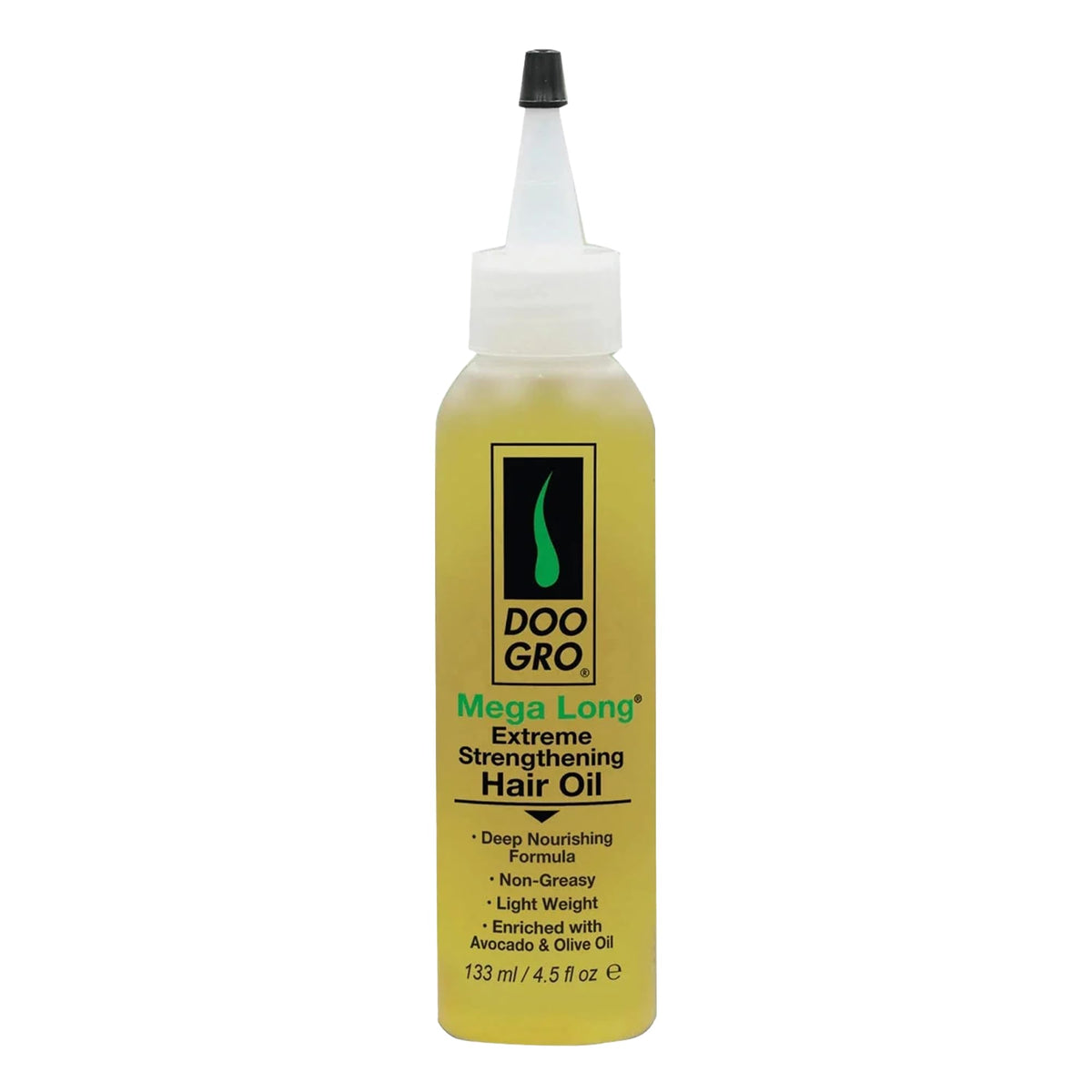 Generic Doo Gro Mega Long Oil bottle pour for lightweight nourishment.