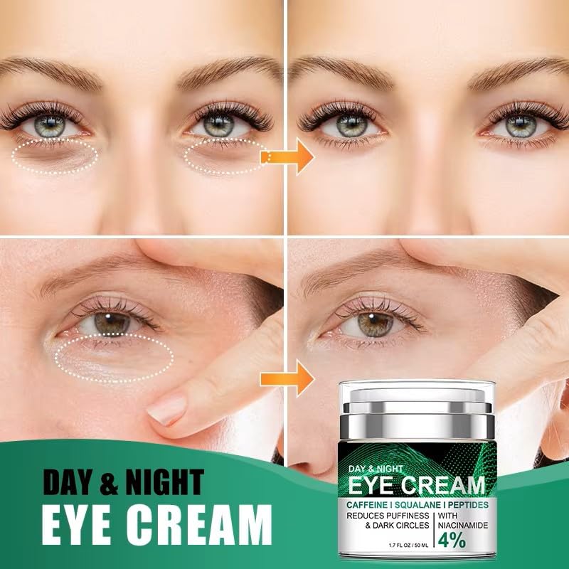Generic eye cream sealed cap packaging helps prevent drying and keeps product fresh