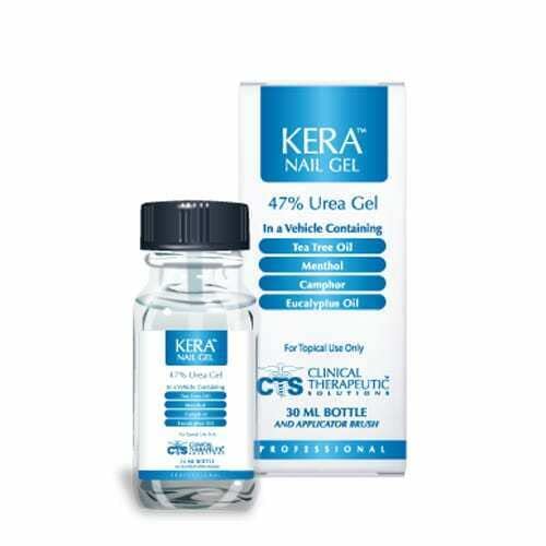 Generic Kera Nail Gel brush application for convenient twice-daily nail care.