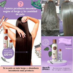 Generic keratin application on hair for smoother results during routine