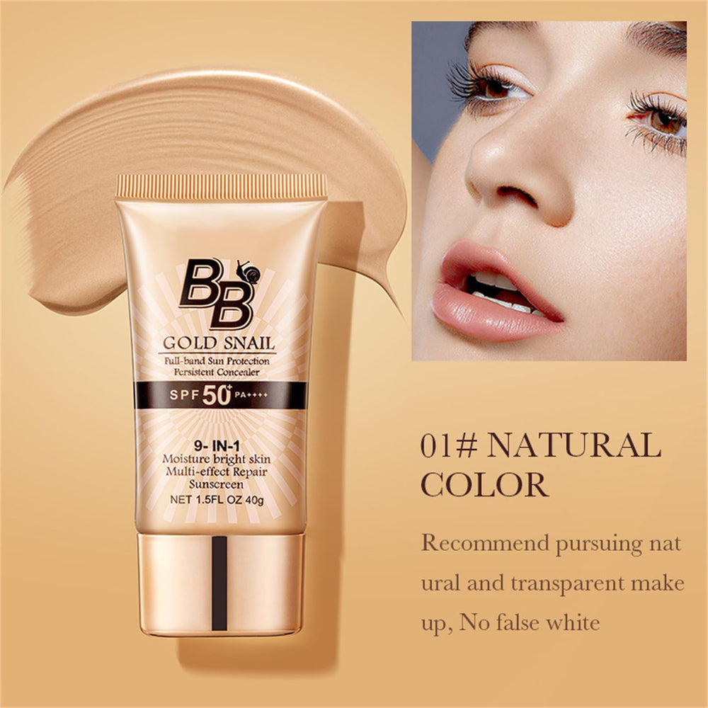 Generic Korean BB Cream SPF50 being applied with fingers for easy blending