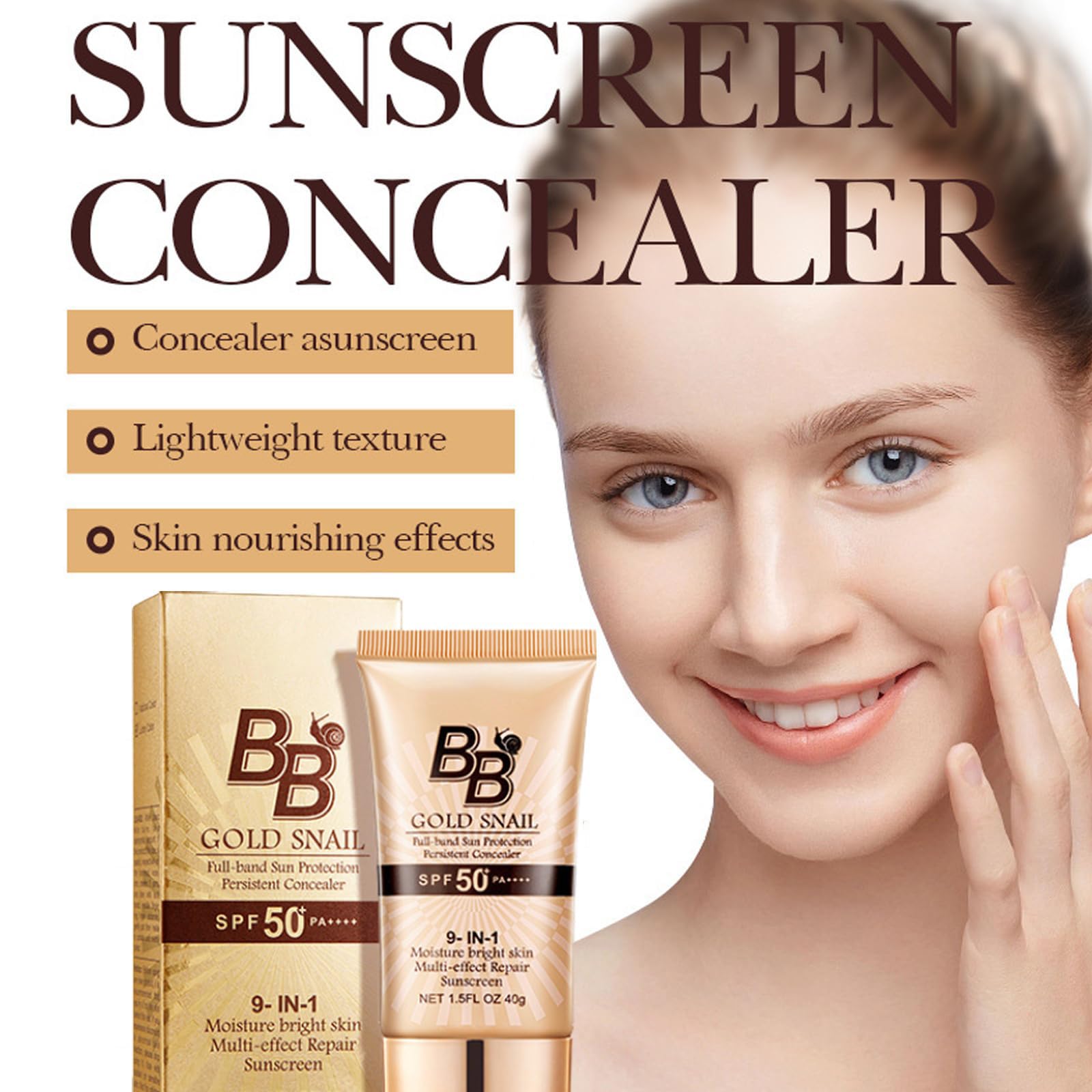 Generic Korean BB Cream SPF50+ delivers a silky finish that enhances natural skin tone.