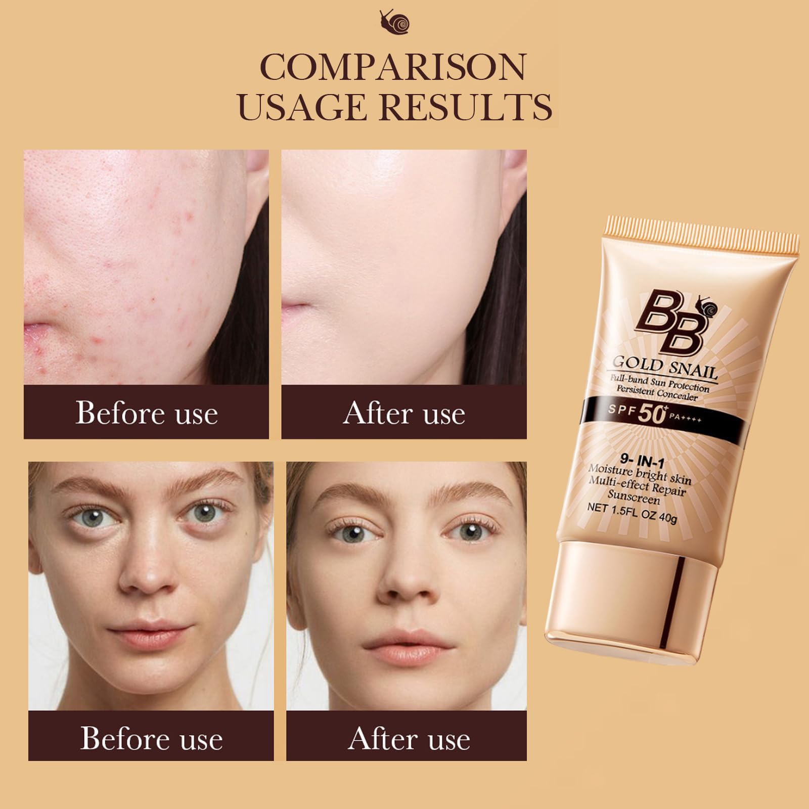 Swatch of Generic Korean BB Cream SPF50 on skin showing natural shade
