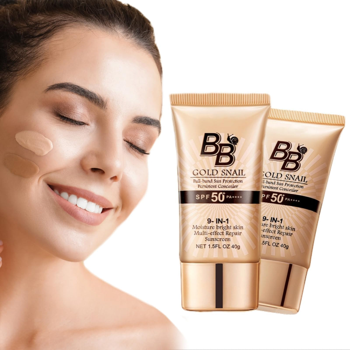 Generic Korean BB Cream SPF50+ with a light texture for daily, breathable wear.