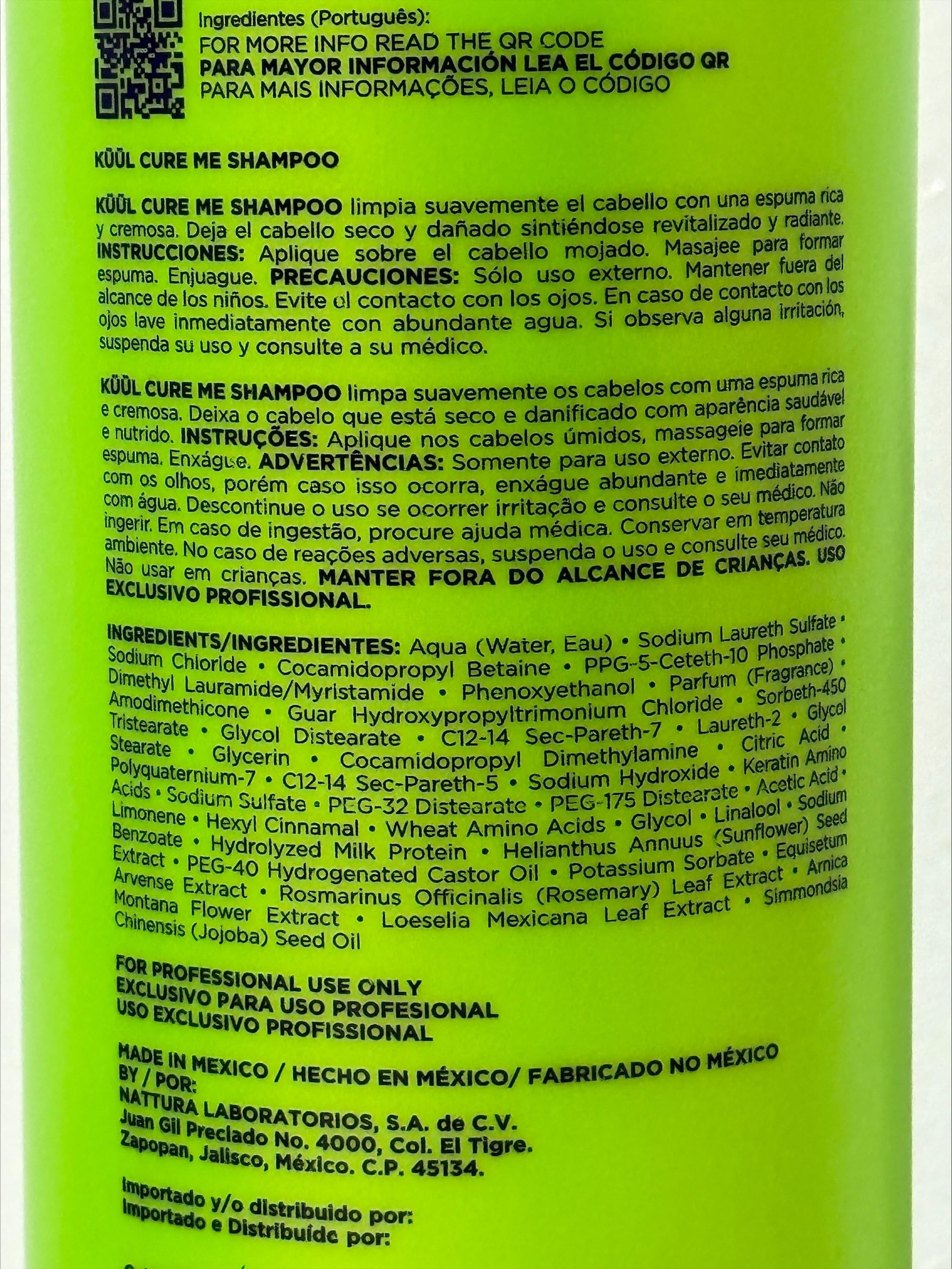 Kuul Cure Me Shampoo on bathroom shelf for daily care.