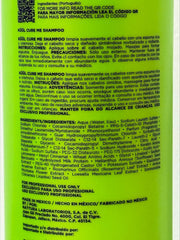 Kuul Cure Me Shampoo on bathroom shelf for daily care.