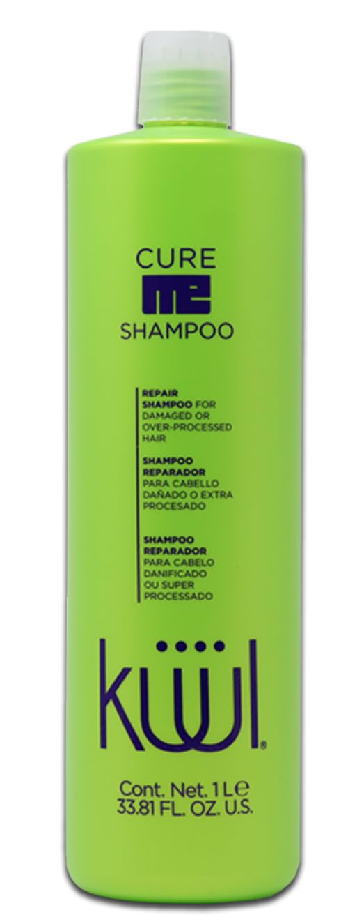 Generic Kuul Cure Me Shampoo bottle showing hydrating repair for hair.