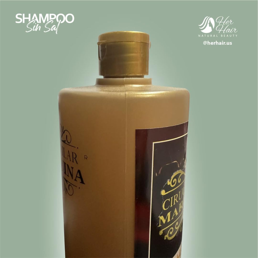 Generic Marroquina shampoo seen in sunny setting highlights summer hair care.