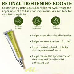 Generic Retinal Shot Tightening Pore Detail shows refined pores and firmer skin feel.
