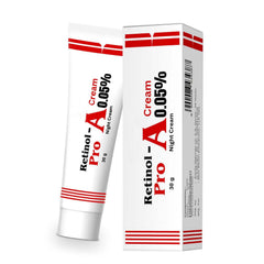 Generic Retinol Pro Night Cream jar closeup; silky, non-greasy finish ready for overnight use