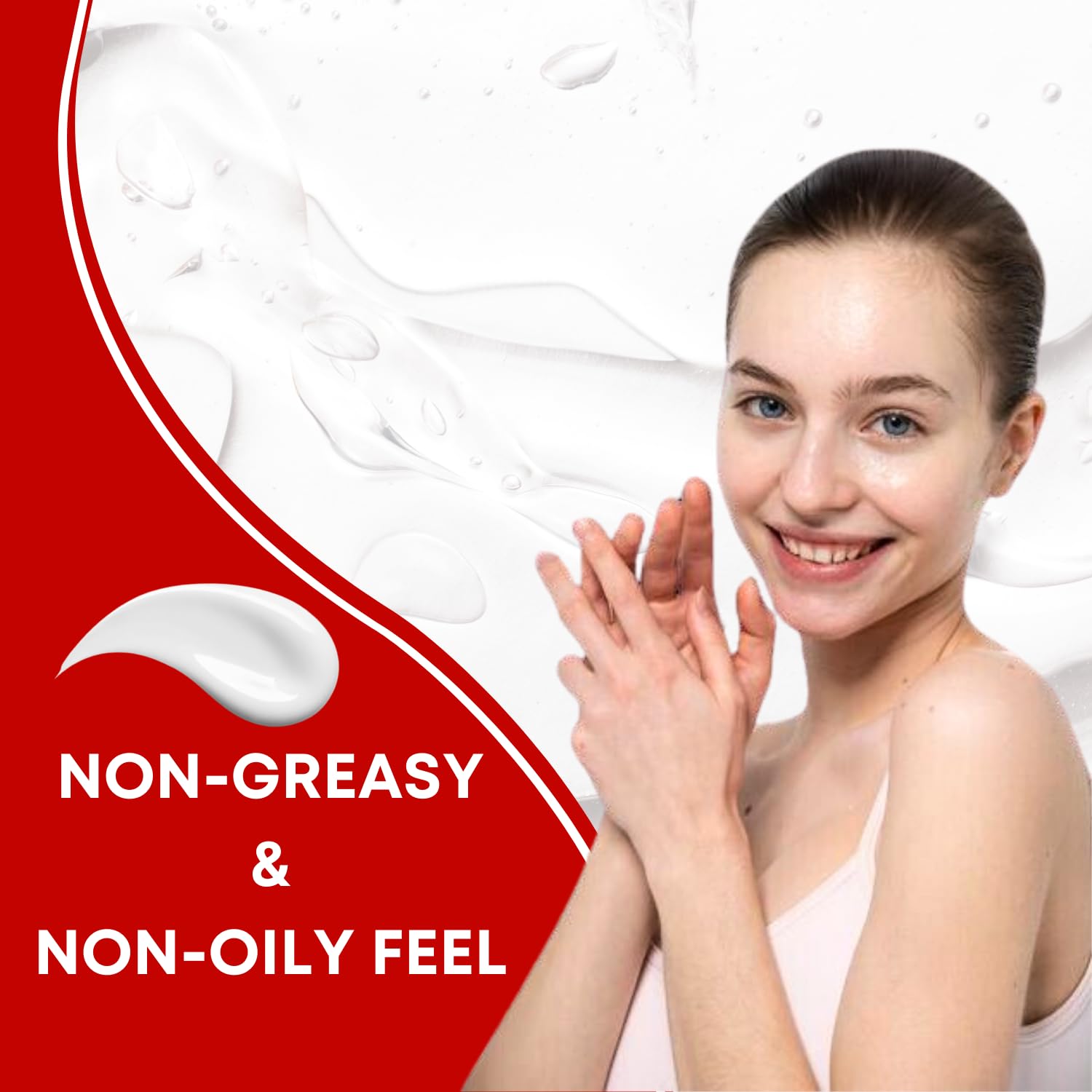 Generic Retinol Pro Night Cream on the face for nightly moisturization